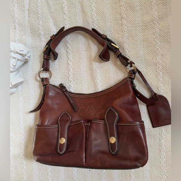 Dooney and Bourke florentine small Lucy handbag. Brown - Picture 5 of 15